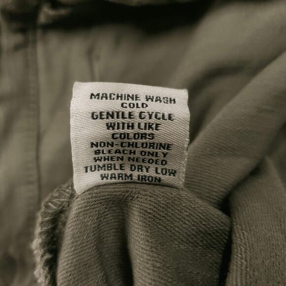 Caffe Marrakesh Capris Wmns 12 Green Khaki Stretch Knit Straight Fit Minimalist - Picture 6 of 8